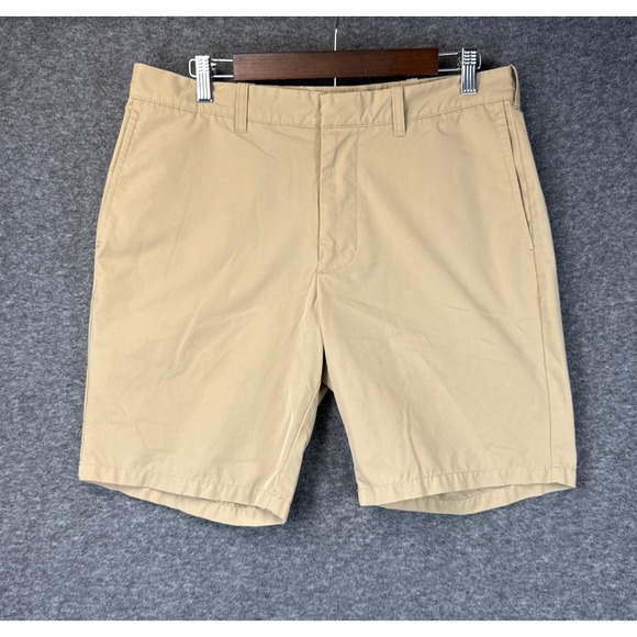 J.Crew Other - J.Crew 9 Inch Tech Shorts Khaki Tan Mens Size 33 AL096 Polyester Performance EUC